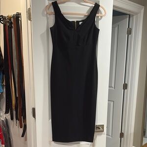 Calvin Klein Gold Zip Black Dress